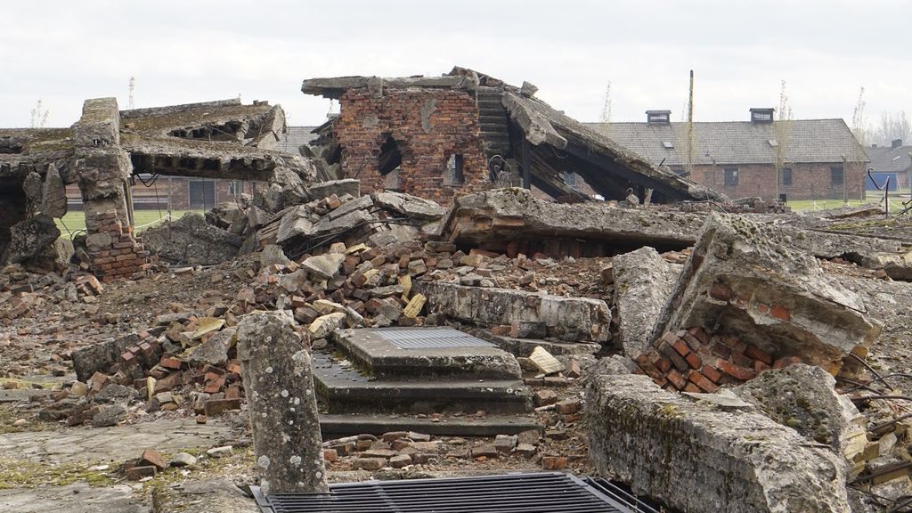 Una de las cámaras de de Birkenau