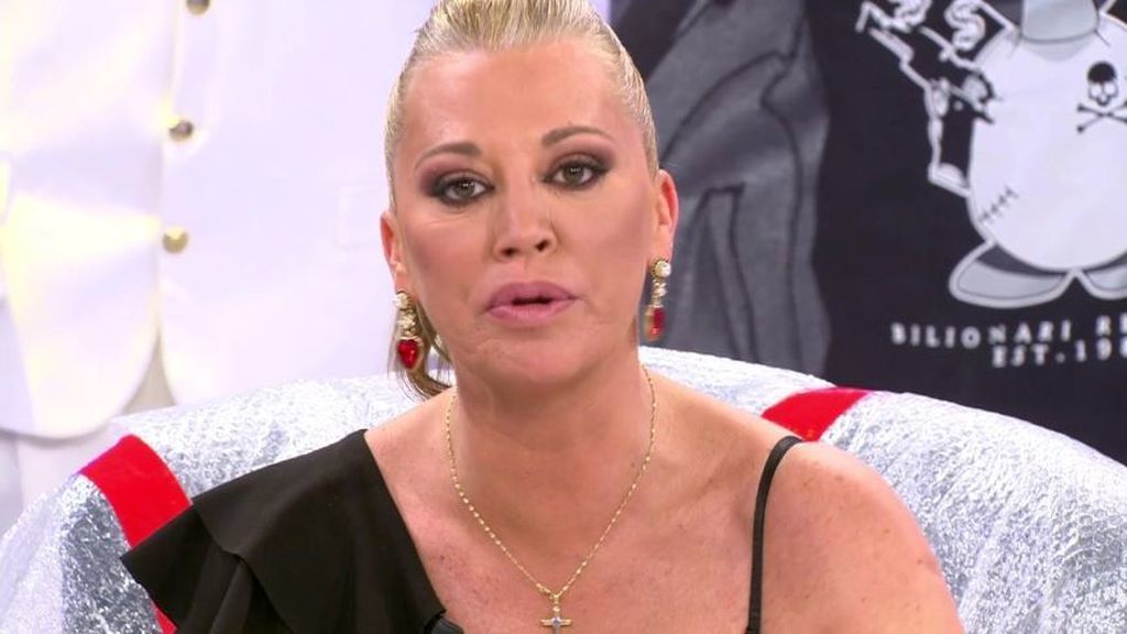 Belén Esteban, durante su entrevista en el 'Deluxe'