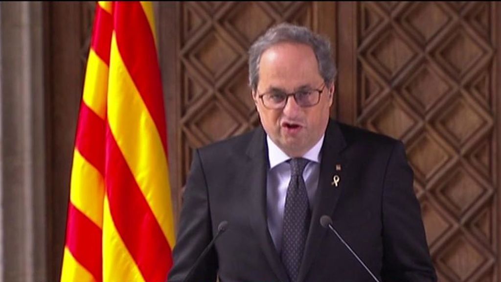 Torra anuncia la convocatoria de elecciones: "El consenso del independentismo se rompió el lunes"