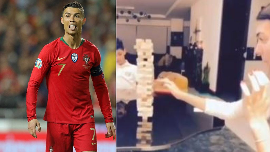 Cristiano Ronaldo se 'burla' de Georgina tras perder al jenga: "Tranquila, tranquila, siuuuuuuu, buuuuuu" Cristiano Ronaldo se 'burla' de Georgina tras perder al jenga: "Tranquila, tranquila, siuuuuuuu, buuuuuu"