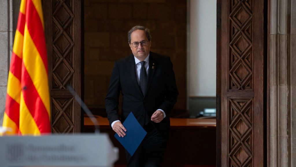 Torra liquida la legislatura y baraja convocar elecciones en Cataluña en mayo Torra liquida la legislatura y baraja convocar elecciones en Cataluña en mayo