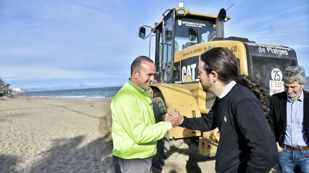 Pablo Iglesias, de visita en las zonas dañadas por Gloria Pablo Iglesias, de visita en las zonas dañadas por Gloria