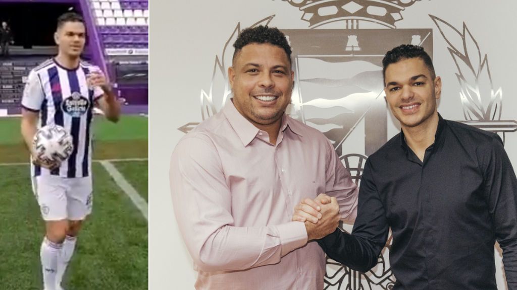 Ben Arfa no quiso despeinarse en su presentación como nuevo jugador del Real Valladolid: "Con la cabeza no" Ben Arfa no quiso despeinarse en su presentación como nuevo jugador del Real Valladolid: "Con la cabeza no"
