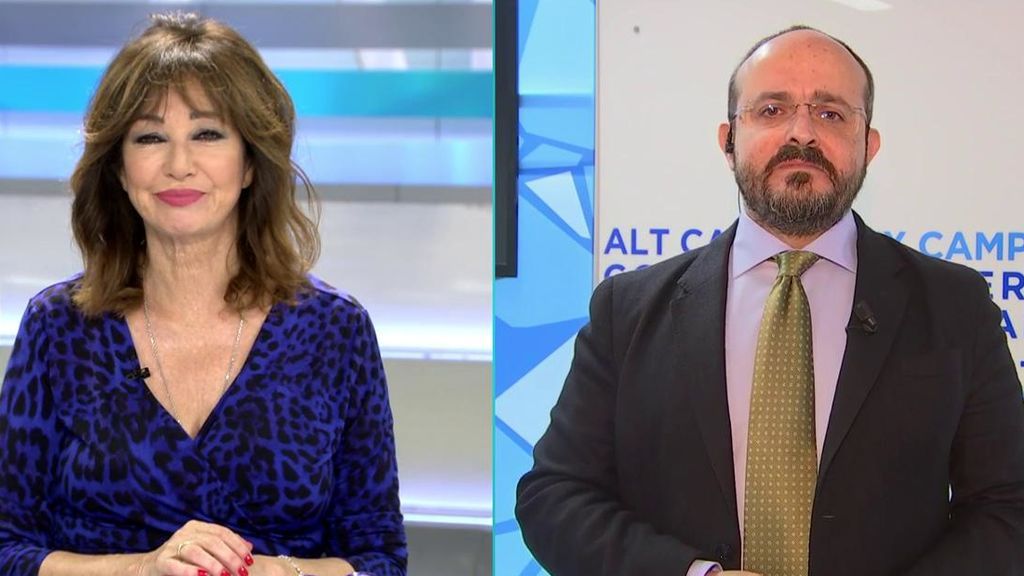 Alejandro Fernández, presidente del PP en Cataluña, habla de la destitución de Torra