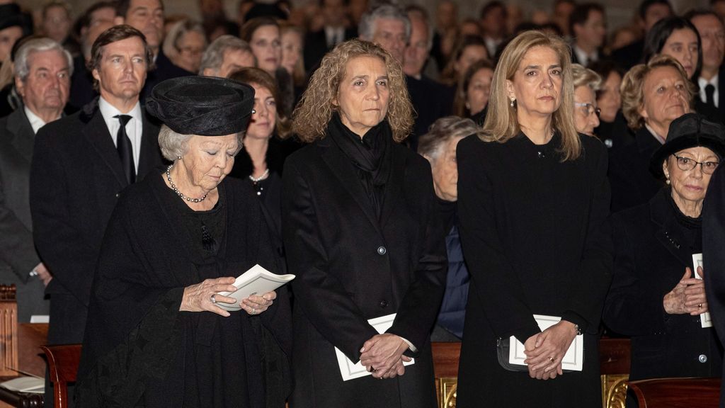 De la infanta Cristina a la baronesa Thyssen: amigos y familia en el funeral de la infanta Pilar de Borbón