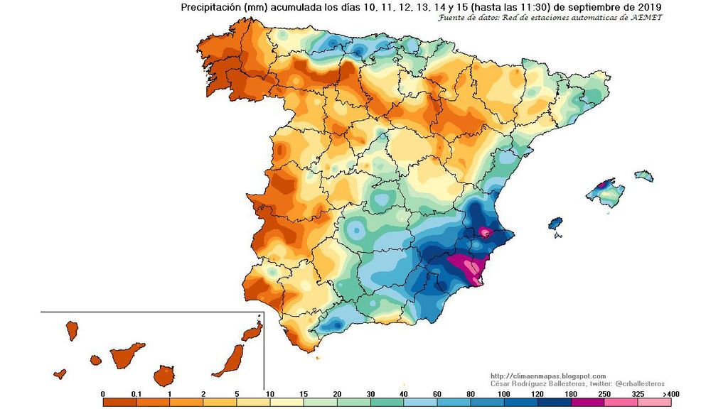 precip dana septiembre