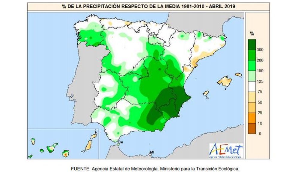 anomalia de la precip abril 2019