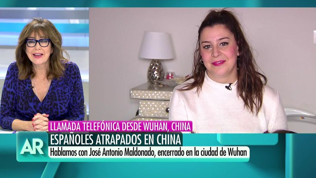Rocío Maldonado habla con su hermano, encerrado en Wuhan por la cuarentena del coronavirus
