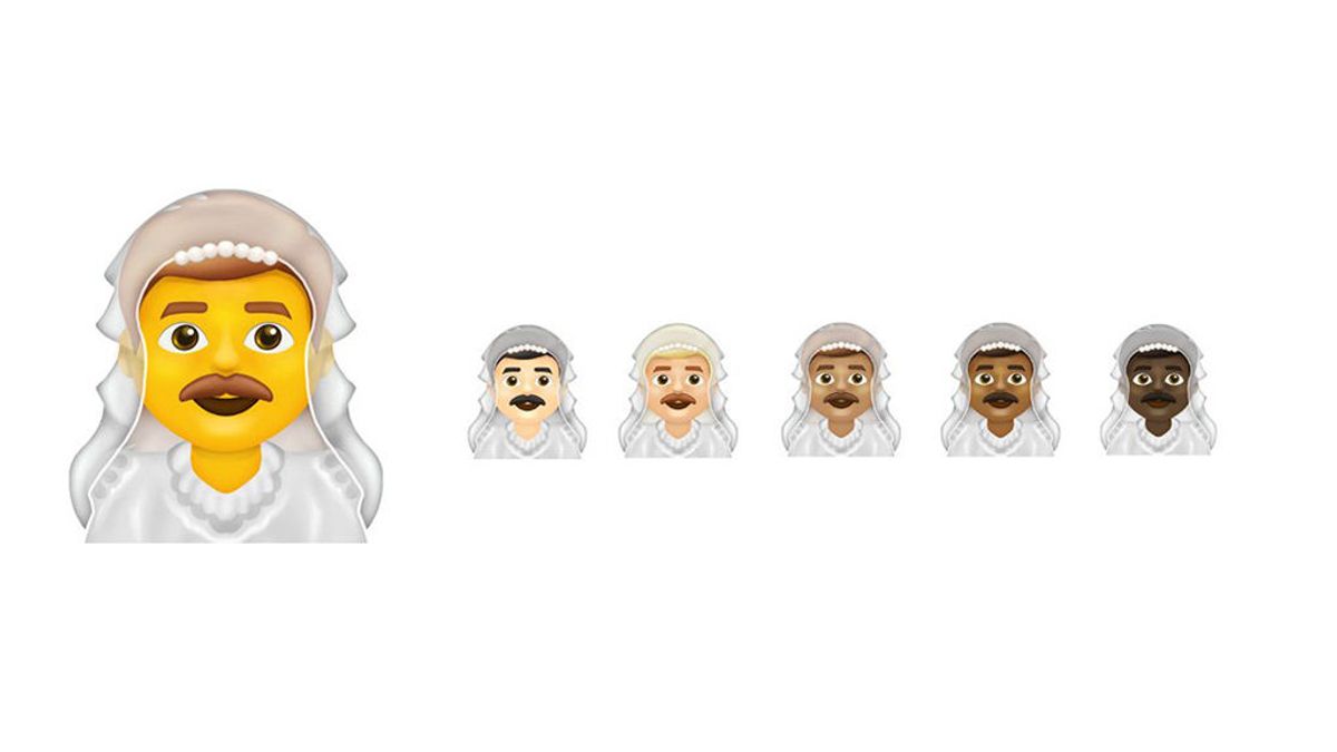 La inclusividad se arraiga en los 'emojis', llegan la bandera transgénero y los hombres vestidos de novia La inclusividad se arraiga en los 'emojis', llegan la bandera transgénero y los hombres vestidos de novia