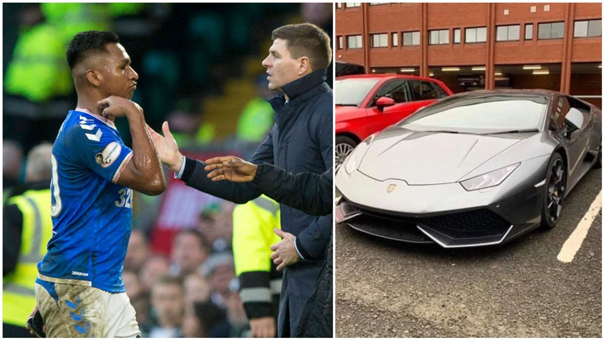 Un futbolista del Rangers se burla de la afición del Celtic e intentan cortarle los frenos de su Lamborghini