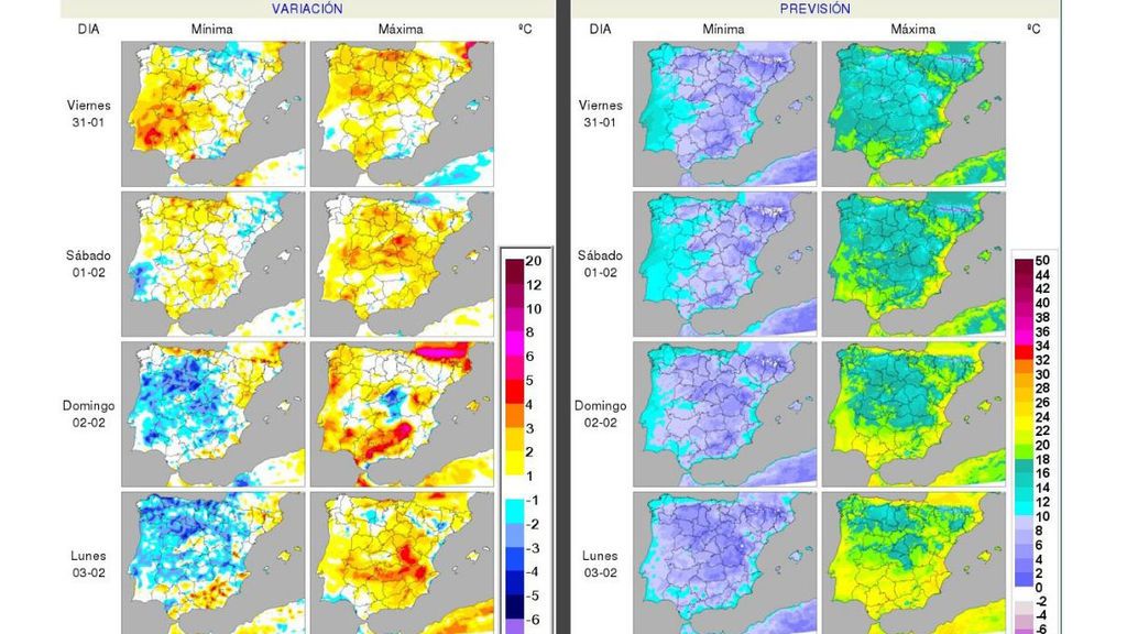 variacion temp y valores aemet