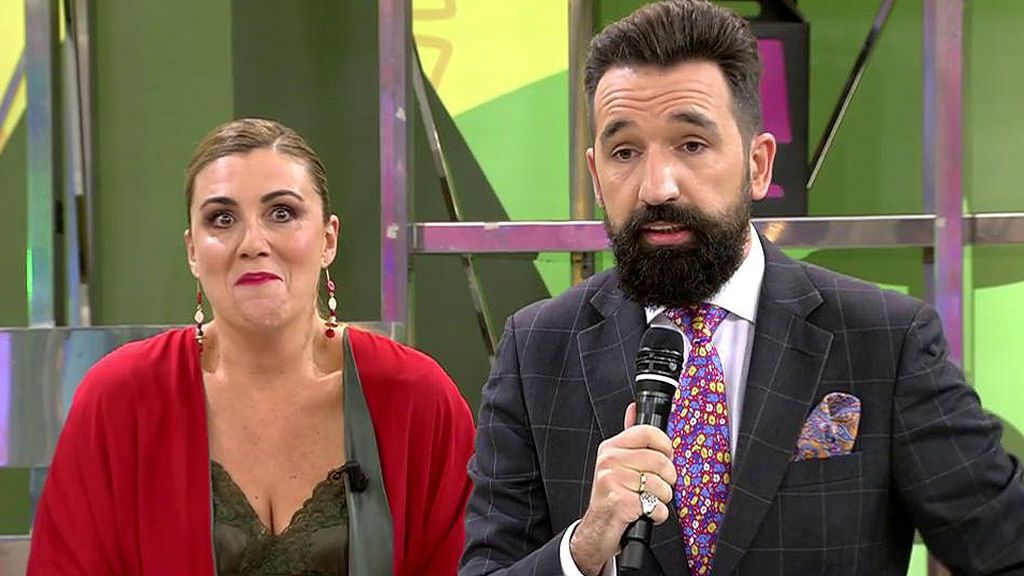 Miguel Lago se cuela en 'Sálvame' para contar una anécdota con Carlota Corredera en su epectáculo