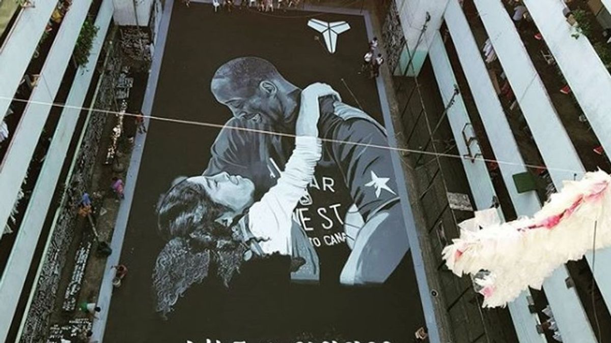 Pintan un mural en honor a Kobe Bryant y su hija en Filipinas