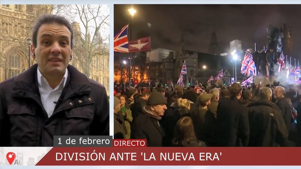 "Ha sido un error terrible de 47 años": los partidarios del Brexit celebran en Londres la salida de Europa