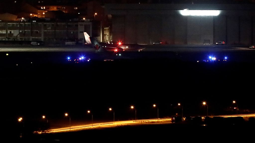 El aterrizaje forzoso del AC837 de Air Canada en el aeropuerto de Barajas
