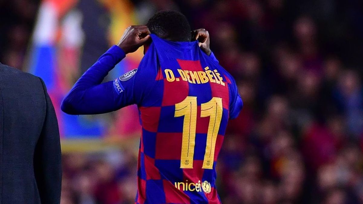 Dembelé, otra vez KO: rotura completa del tendón proximal del bíceps femoral del muslo derecho