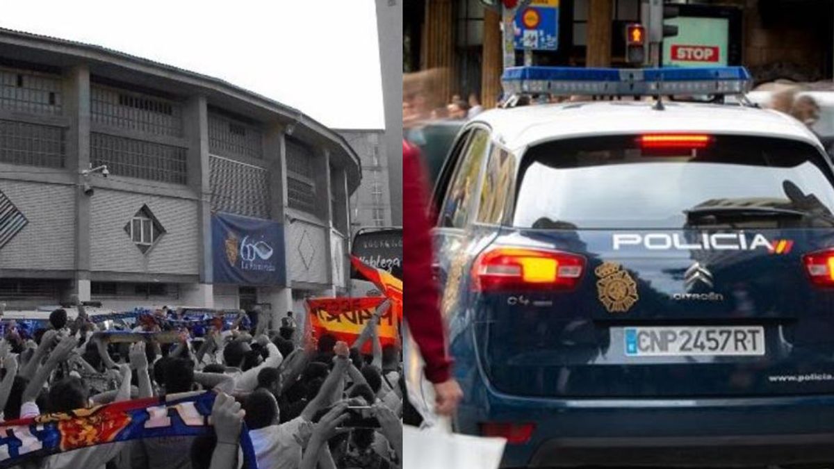 Detenidos 20 ultras del Real Zaragoza por participar en una pelea multitudinaria con radicales del Racing de Santander