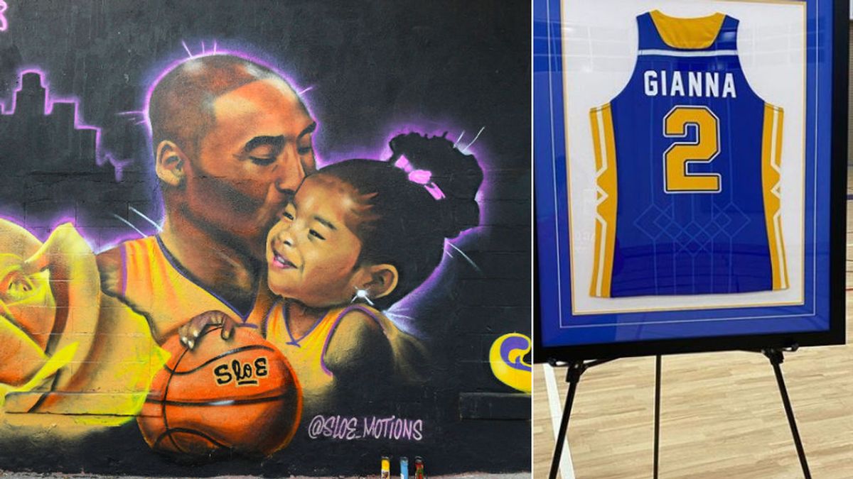 El homenaje del equipo de la hija de Kobe Bryant y el recuerdo de su madre: "Mami te ama hasta llegar a la luna y de vuelta. Infinito más uno"