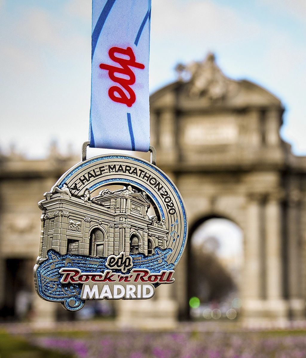 Medallas Oficiales 43 edicion EDP Rock 'n' Roll Madrid Maratón & 1/2