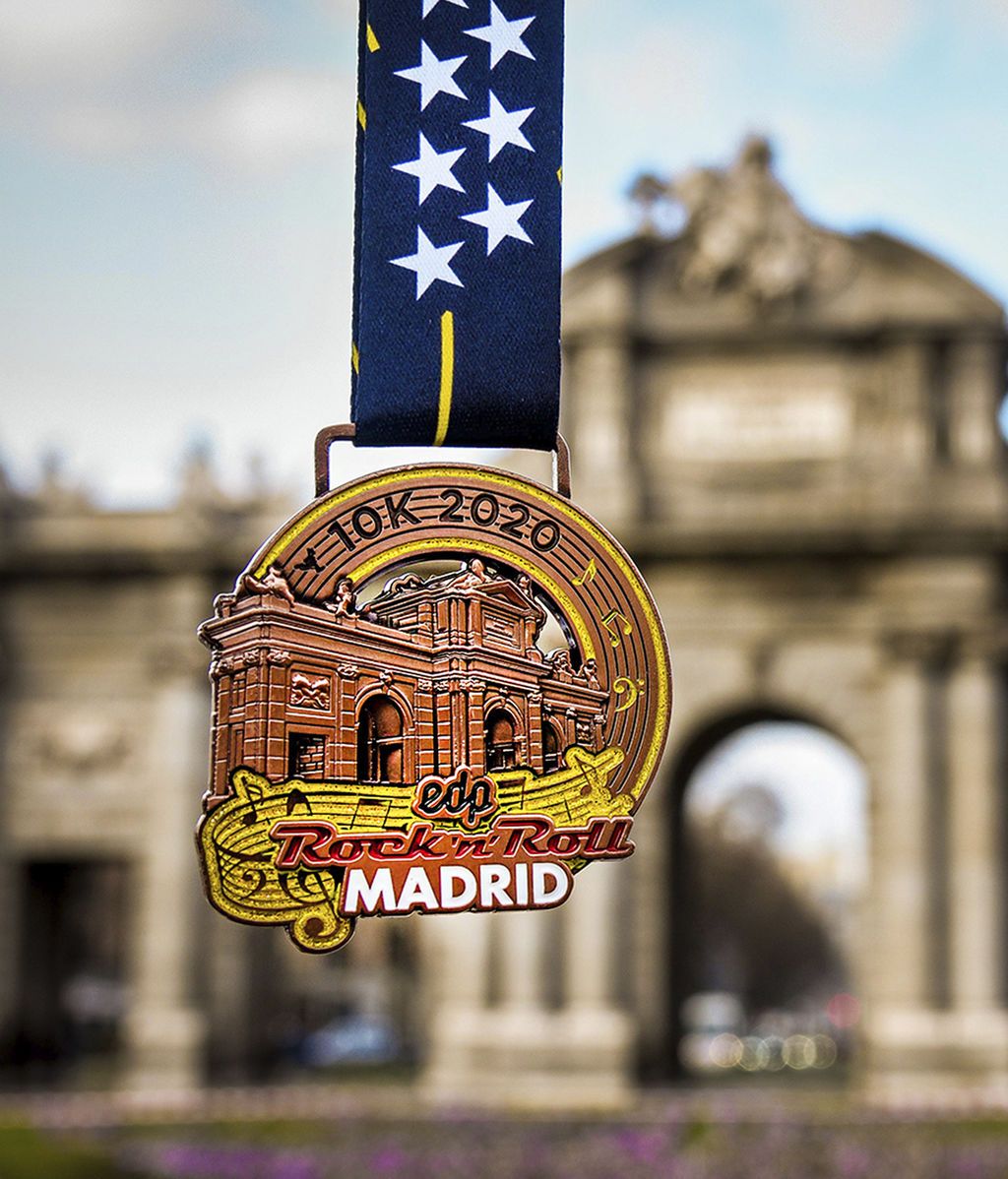 Medallas Oficiales 43 edicion EDP Rock 'n' Roll Madrid Maratón & 1/2