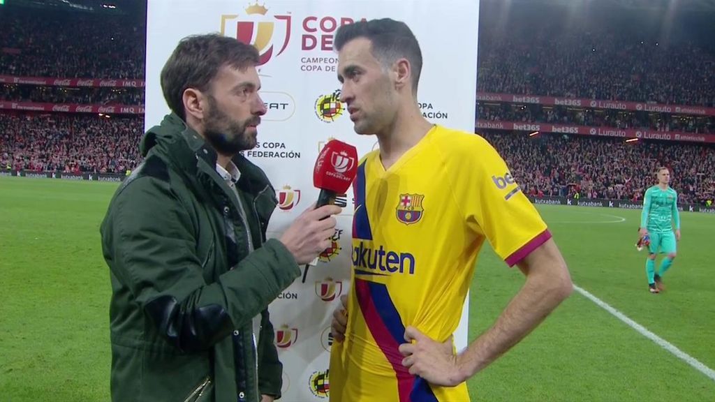 Busquets, tras el KO del Barça: “En una jugada desgraciada, se nos va la Copa”