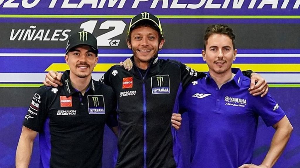 Jorge Lorenzo, orgulloso de formar parte del 'tridente' de Yamaha junto a Rossi y Viñales: "Dos delanteros y un 10"