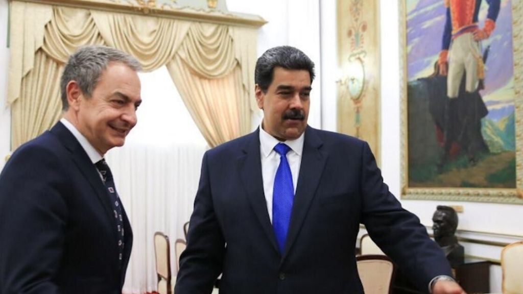 Zapatero se reúne con Nicolás Maduro y Delcy Rodríguez en el Palacio de Miraflores de Caracas Zapatero se reúne con Nicolás Maduro y Delcy Rodríguez en el Palacio de Miraflores de Caracas