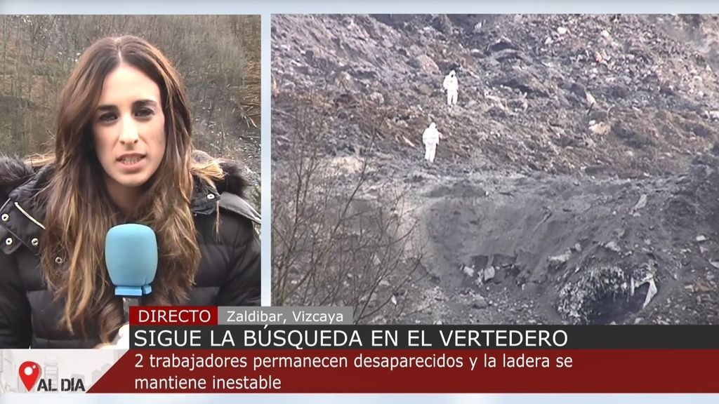 Reanudan la búsqueda de Joaquín y Alberto, los dos trabajadores sepultados en Zaldibar