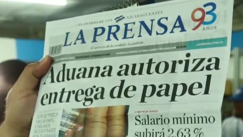 El Gobierno de Nicaragua devuelve a 'La Prensa' el papel y la tinta que le confiscó hace más de un año