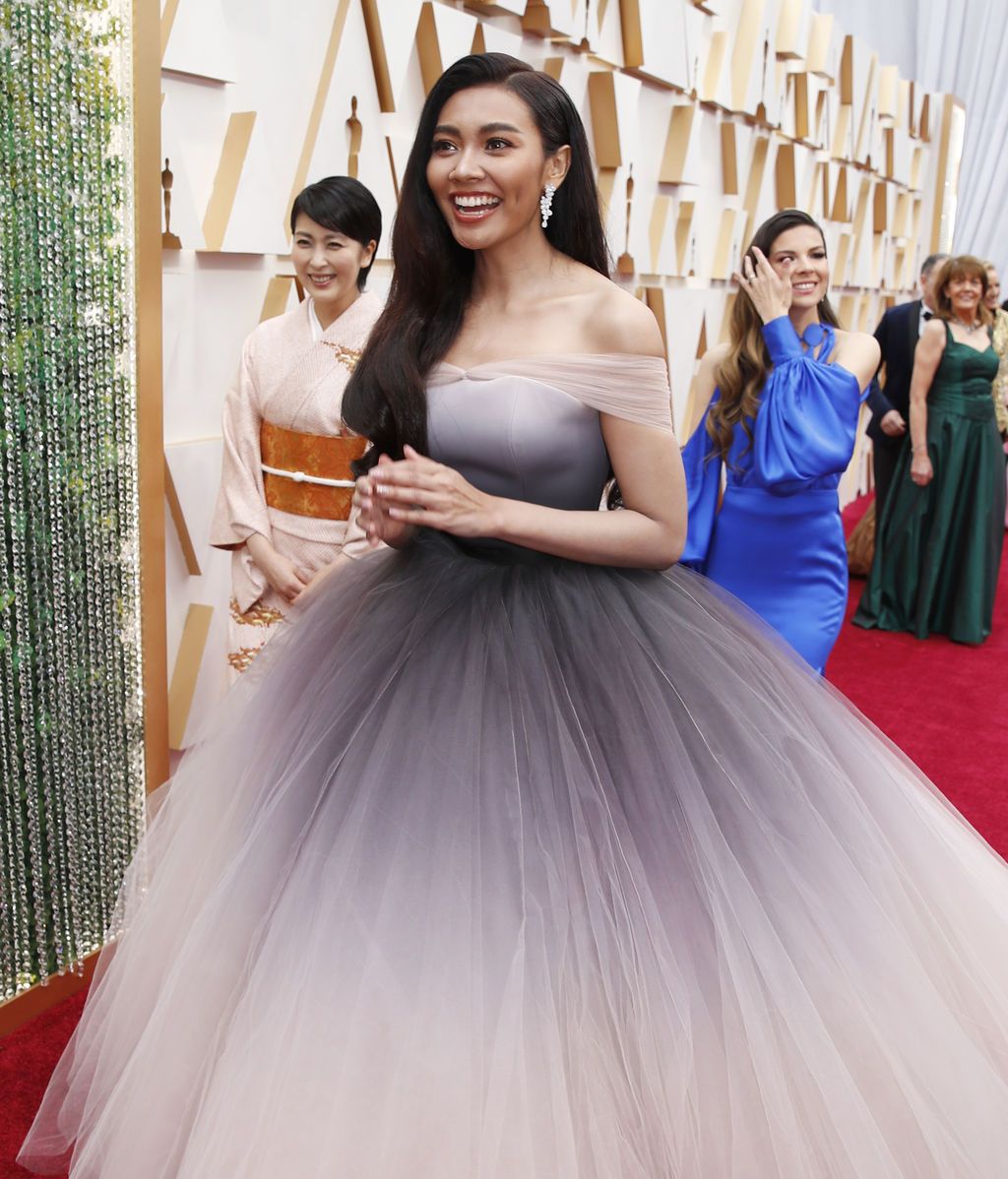 Gam Wichayanee posa en la alfombra roja de los Premios Óscar 2020