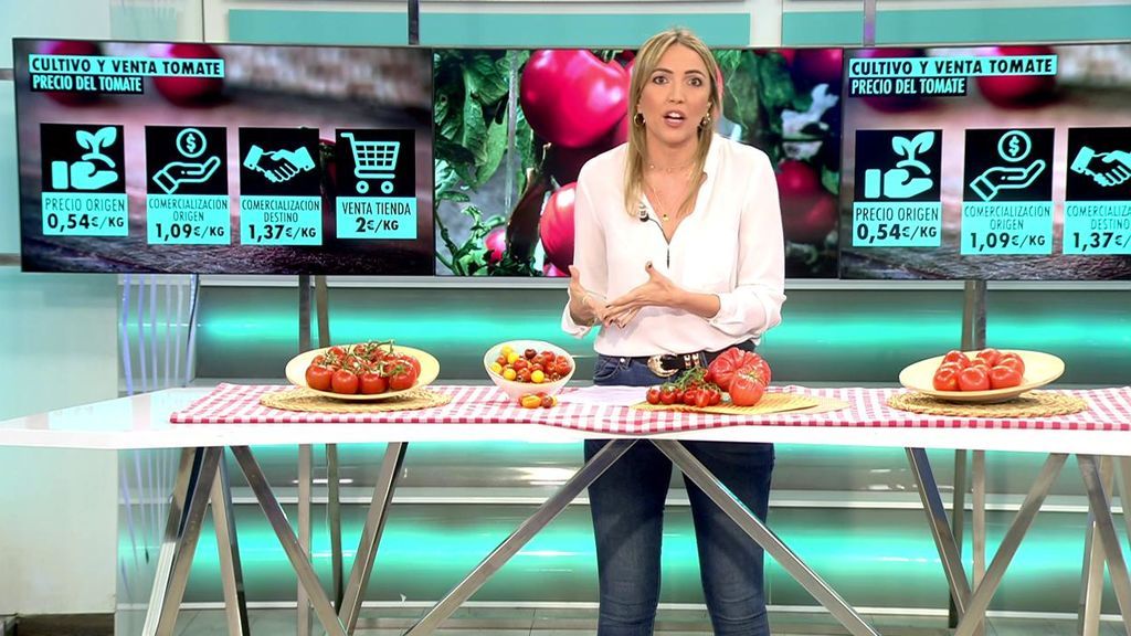 Analizamos la diferencia de lo que cuesta un tomate desde que sale del campo hasta que llega al consumidor