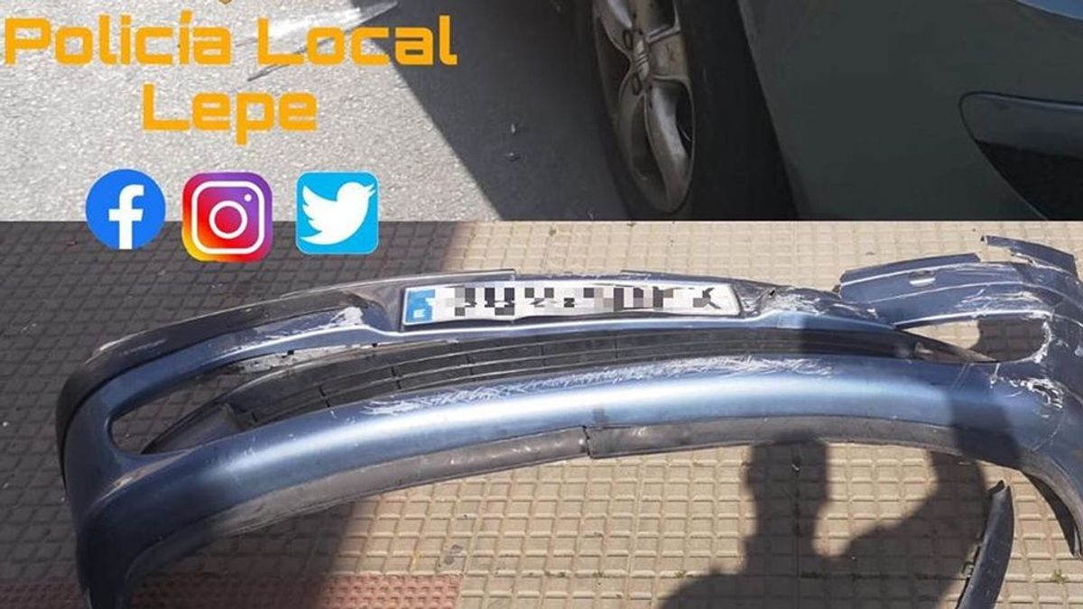 Se da a la fuga tras provocar un accidente con heridos y lo pillan por dejarse la matrícula Se da a la fuga tras provocar un accidente con heridos y lo pillan por dejarse la matrícula