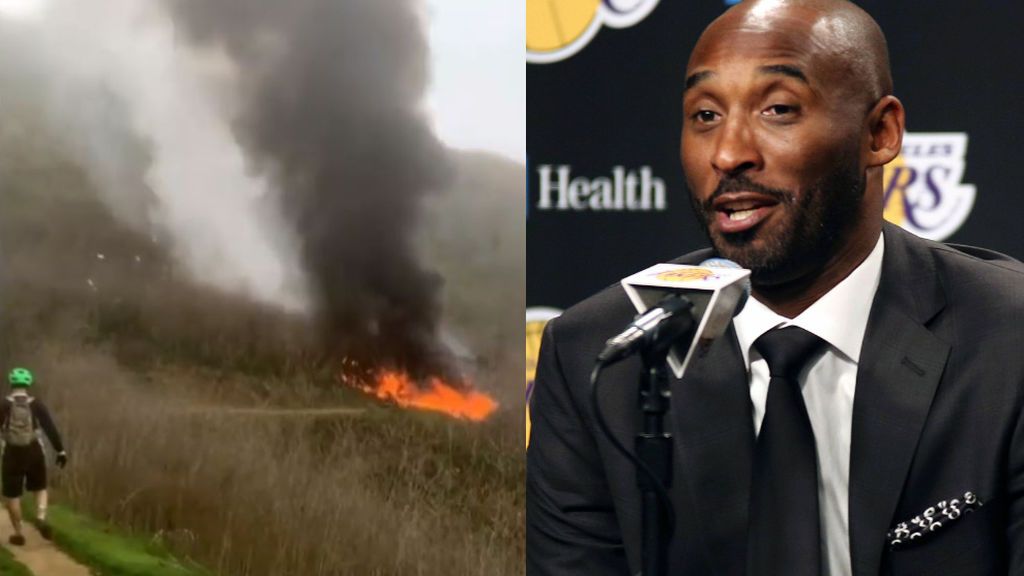 Dos ciclistas captaron el momento del accidente de Kobe Bryant segundos después de estrellarse