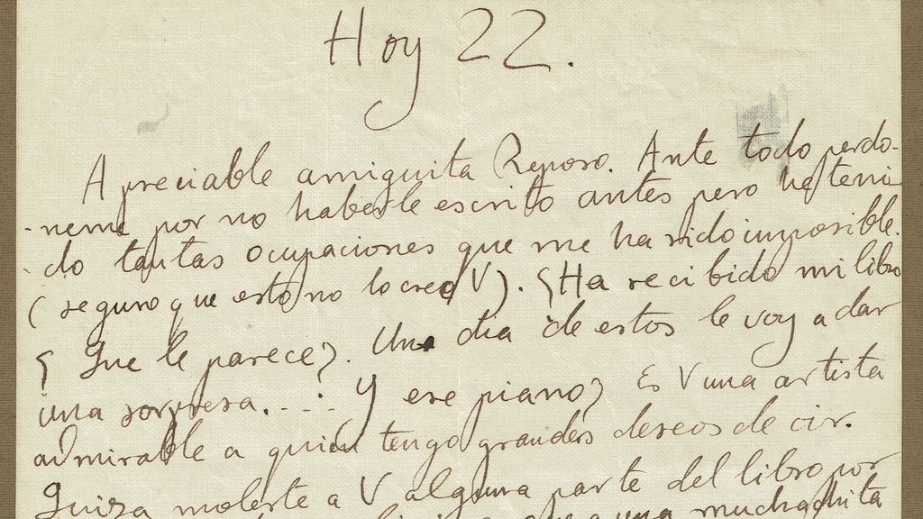 Imagen de la carta de Federico García Lorca en venta en Kotte Autographs.