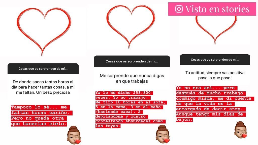 Tamara se pronuncia sobre su trabajo