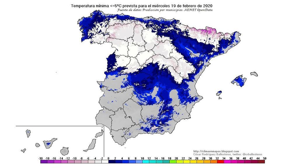 bajo ceros miercoles prox semana