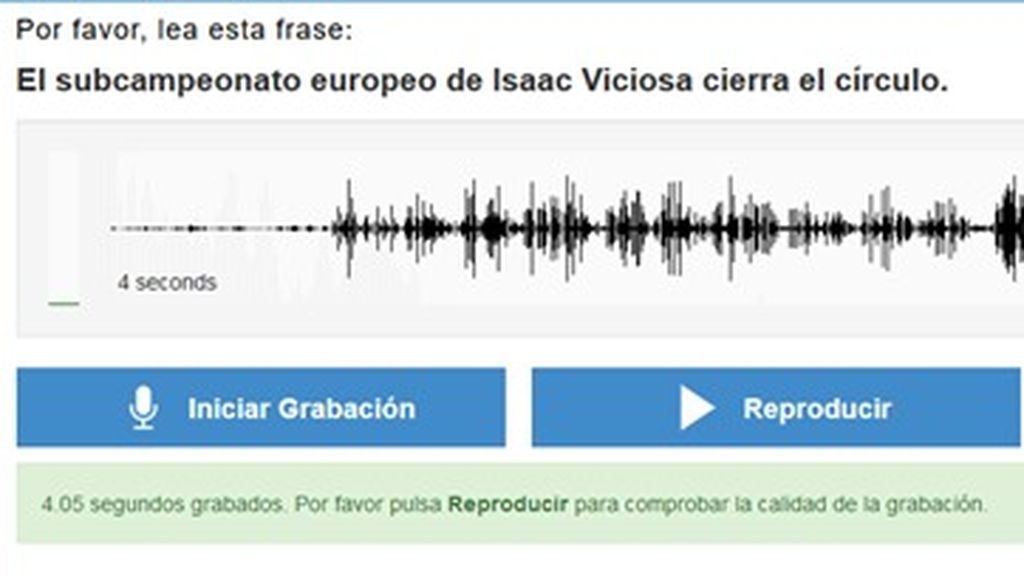 Sistema de grabación del programa Aholab.