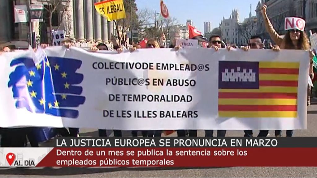 Miles de empleados públicos temporales se manifiestan en Madrid para pedir contratos fijos