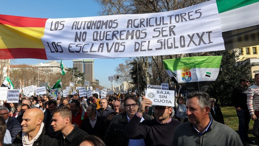Los trabajadores autónomos se manifiestan en Madrid