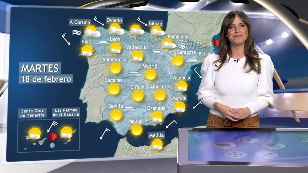 Las nubes se despejan y las temperaturas caen bruscamente el martes