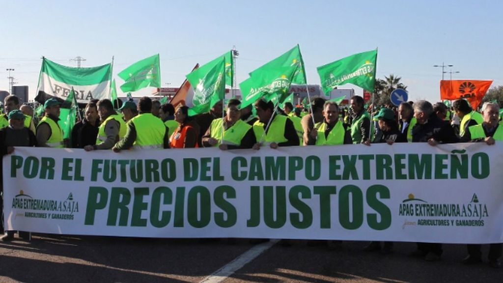 Los agricultores de la localidad almeriense de El Ejido logran cortar la autovía en su protesta por la crisis del sector