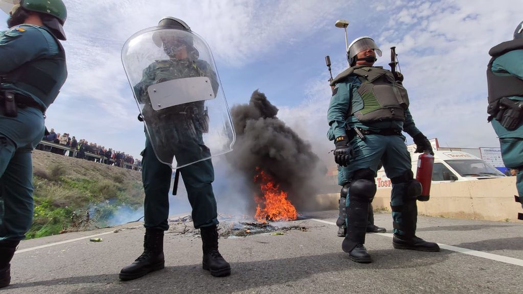 Protesta de agricultores este martes