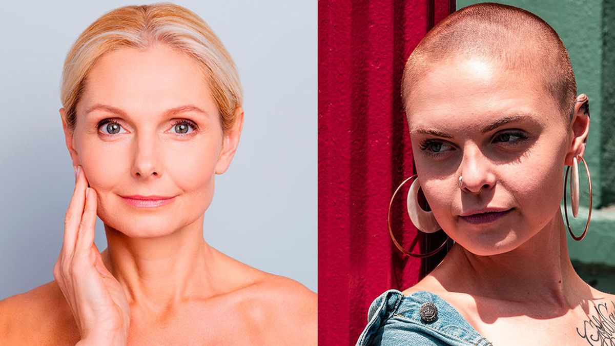 Modelo mayor de 60 y con alopecia Modelo mayor de 60 y con alopecia