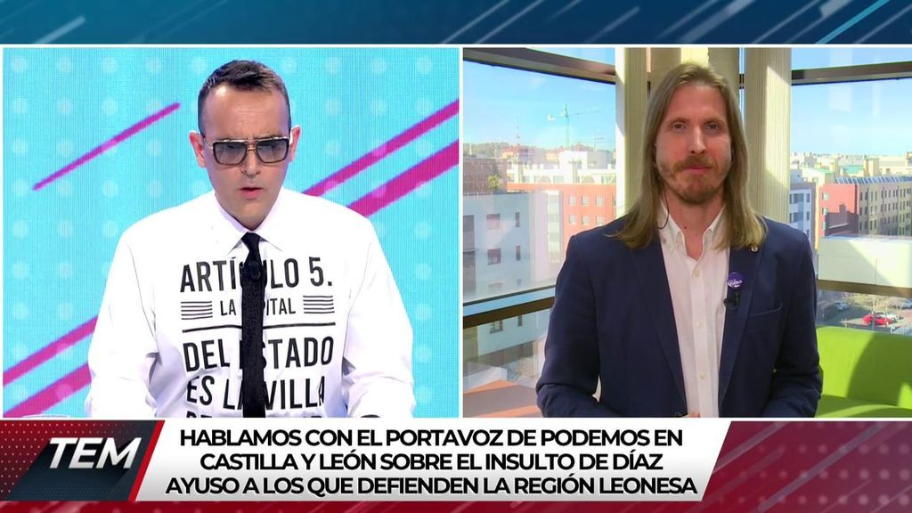 Pablo Fernández, líder de Podemos en Castilla y León: "Ayuso es una paleta y una ignorante"