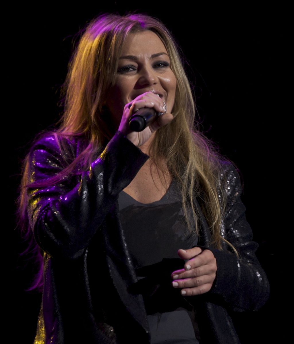 Amaia Montero, en un concierto celebrado en 2009