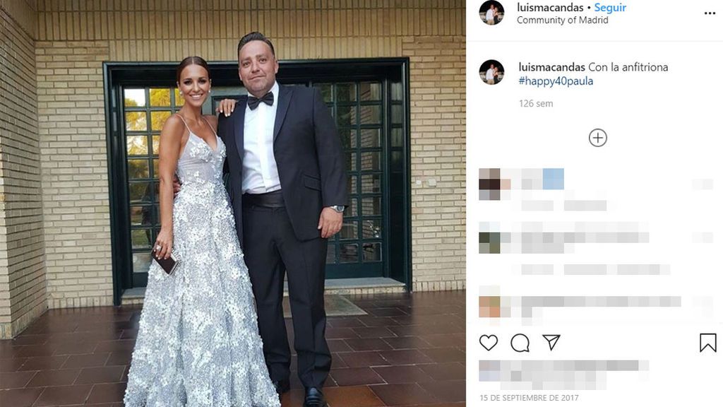 Paula Echevarría posa con su hermano Luisma durante su 40 cumpleaños