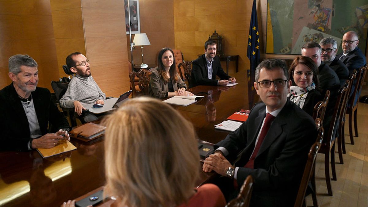 Comisión de coordinación del pacto PSOE-Unidas Podemos