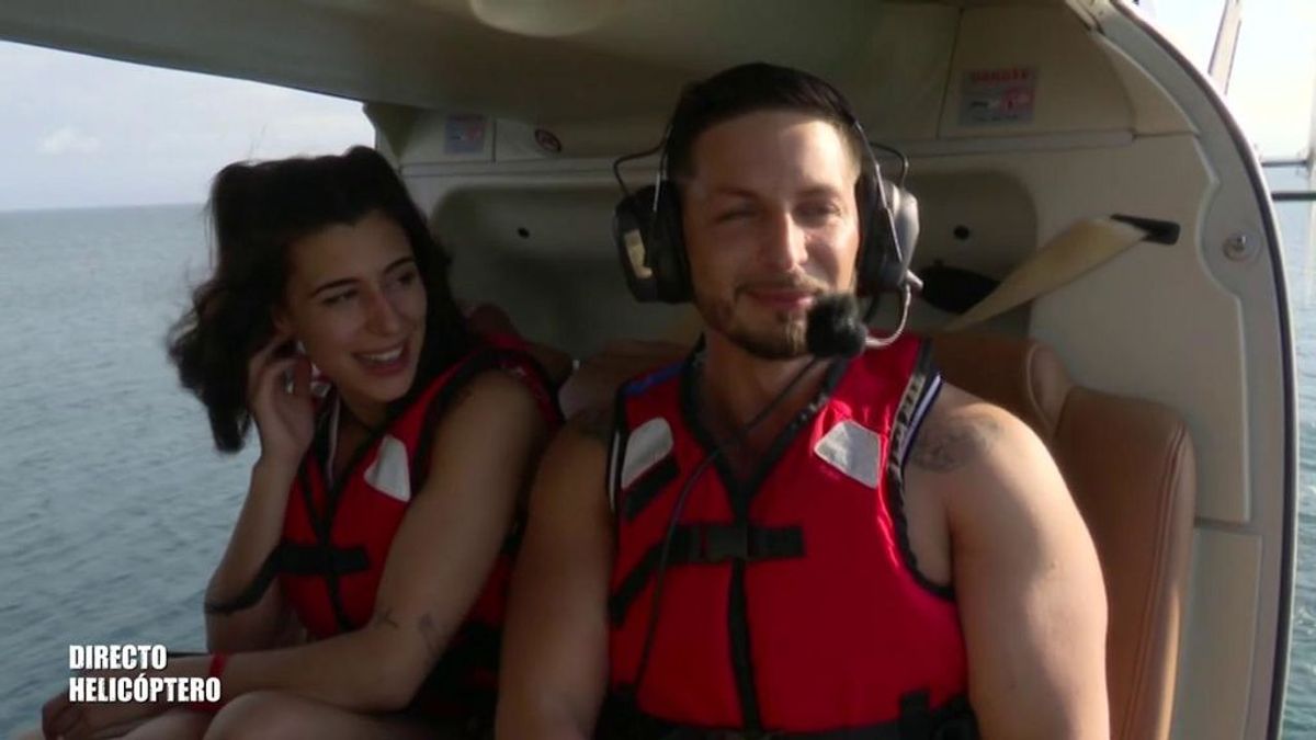 Bea y Nino Vargas saltan desde el helicóptero: “¡Esperame!”
