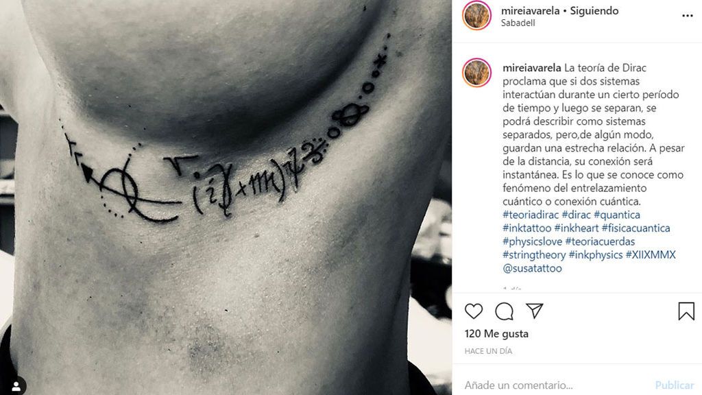 El nuevo tatuaje de Mireia Varela, la ex de Gabriel Rufián