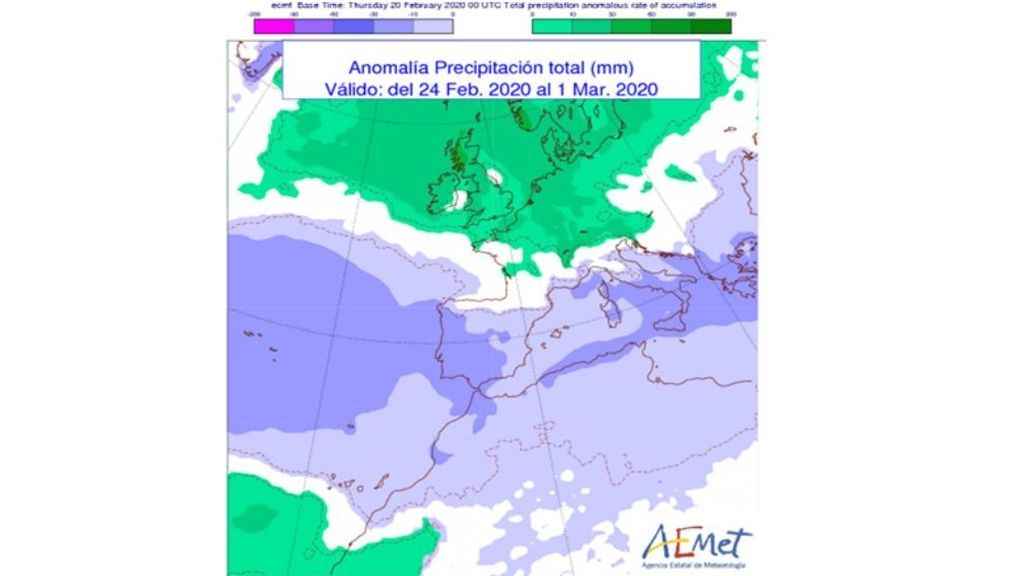 probabilidad de lluvias prox semana